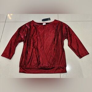 Wrapper Ruby Shimmer Blouse